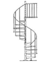 Винтовые лестницы с центральной опорной стойкой